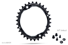 Převodník Absoluteblack 104 BCD OVAL 30T černá