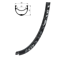 Ráfek KLS BRAVE DSC, 36H, 1 Nýt, AV, 26 black