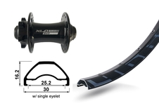 Zapletené kolo 27,5 XLC Rodi Ready 584-25 přední 32 děr Niro