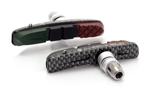 Brzdové špalky XLC BS-V10 V-Brake černo/stříbrné, 4 dílná sada