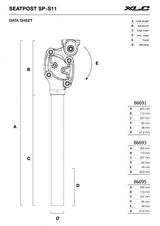 Sedlovka odpružená XLC Comp SP-S11