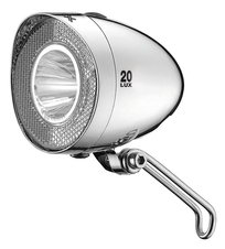 Světlo přední XLC Retro LED stříbrné
