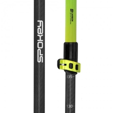 Hole Spokey Nordic Walking CARBON 3-dílné šedo zelené