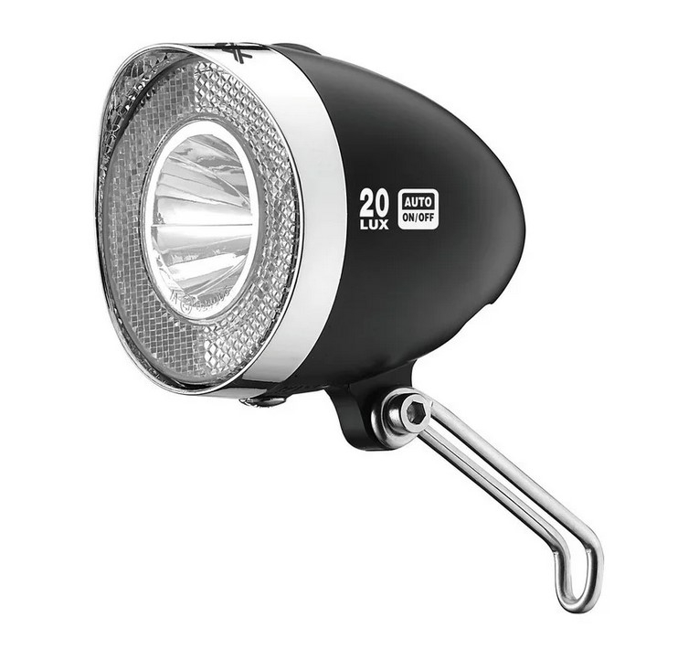 Osvětlení přední XLC Retro CL-D03 LED stříbrné