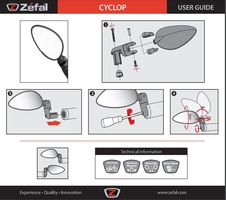 Zrcátko Zefal Cyclop