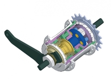 Náboj zadní Sturmey-Archer S2C Kick-Shift 32d torpedo černý