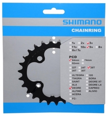 Převodník Shimano M610-590 26z