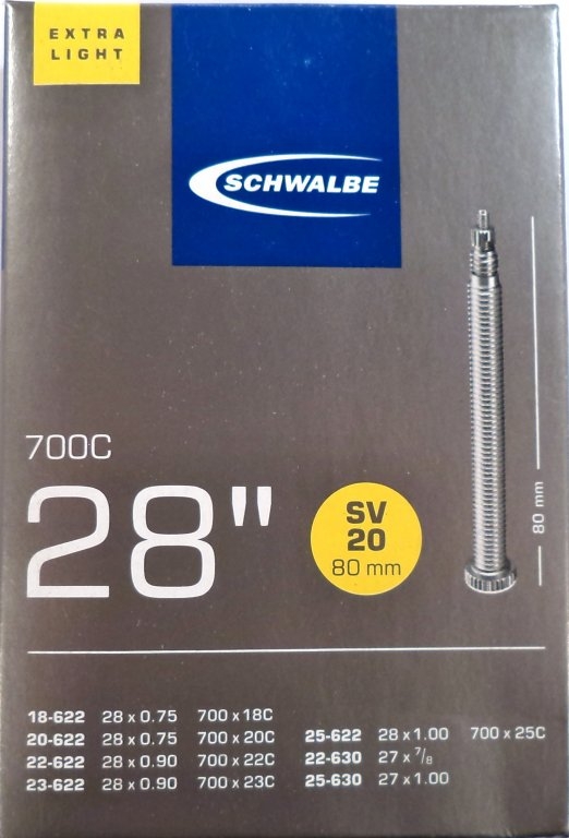 Duše SCHWALBE 28 18/25-622/630 SV20 80mm