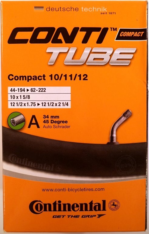 Duše Continental 12 AV zahnutý ventilek