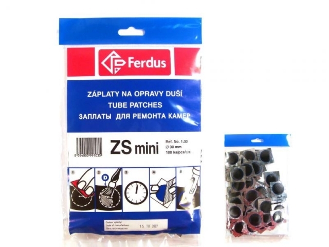 Záplaty Ferdus ZS mini 30 100ks