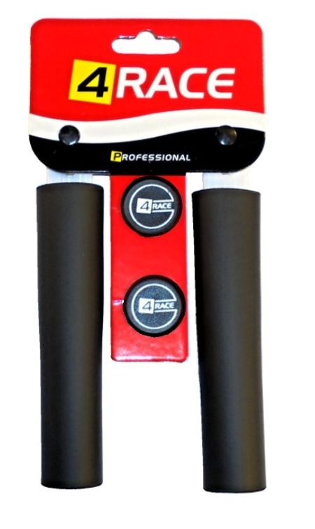 Gripy 4RACE pěnové tvrzené 130mm černé