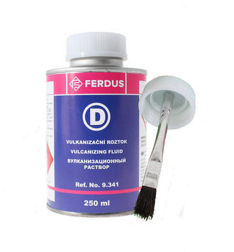 Vulkanizační roztok FERDUS D 250 ml+menší štětec