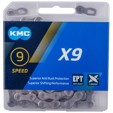 Řetěz KMC X9 EPT stříbrný 114 čl. BOX
