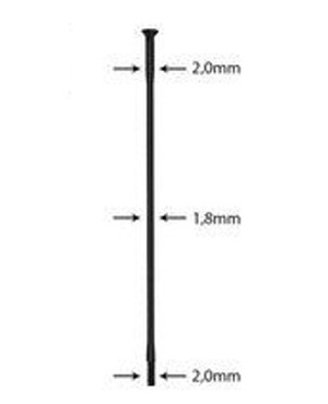 Drát nerez Sapim Race 2-1,8-2mm přímý černý
