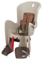 Sedačka Polisport Bilby na nosič krémovo-hnědá