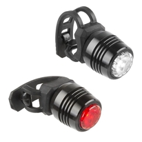 Blikačky přední+zadní 4RACE USB černé