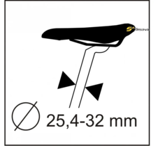 Nosič na sedlovku Sport Arsenal 263 Al s bočnicemi černý