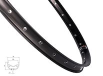 Ráfek MACH1 KLIXX DISC 622x23, 32 děr, černý
