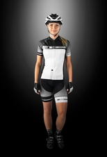 Dres Force DASH LADY,krátký rukáv, černo-bílý