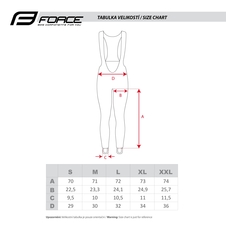 Kalhoty Force BRISK LADY s vložkou, černo-červené