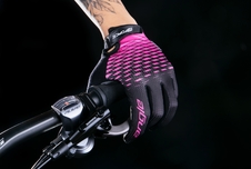 Rukavice Force MTB ANGLE letní, růžovo-černé