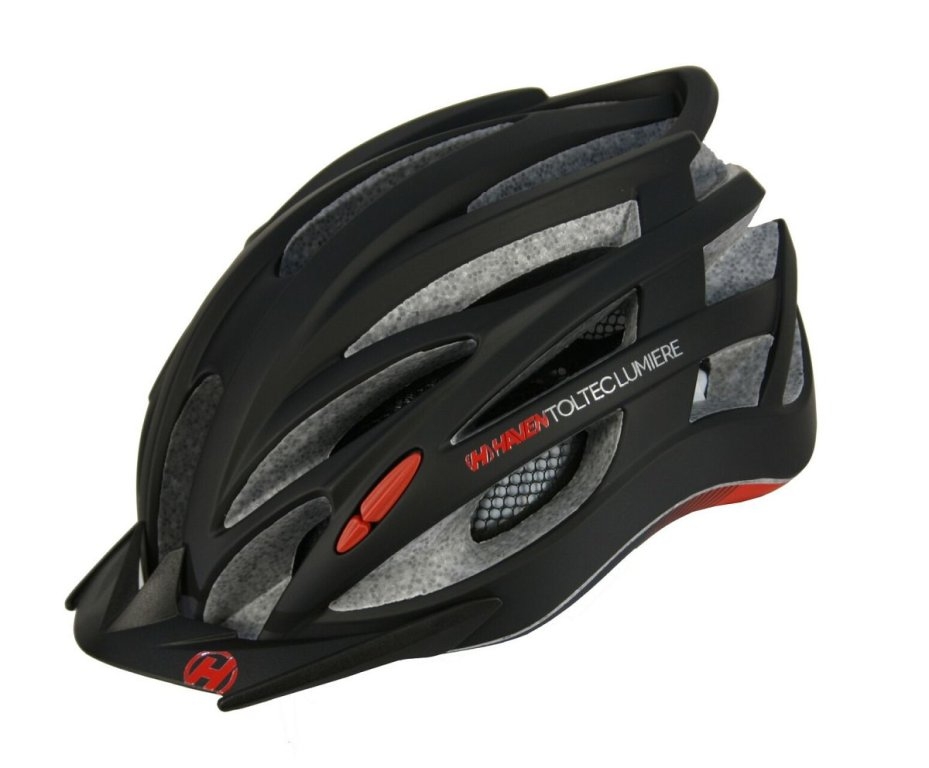 Přilba HAVEN Toltec LUMIERE černo/červená