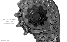 Vodítko měniče AbsoluteBlack HOLLOWCAGE® Shimano 9100/8000 černá