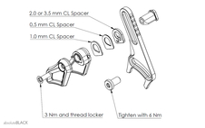Vodítko řetězu AbsoluteBlack TOP CHAIN GUIDE BSA