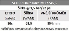 Plášť Pirelli Scorpion Race DH M 27.5x2.5, DualWALL, SmartEVO DH, Yellow label