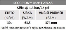 Plášť Pirelli Scorpion Race Enduro T 29x2.5, DualWALL, SmartEVO DH, Yellow label