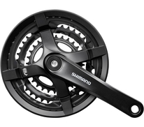 Kliky 3 Shimano TY501 48-38-28/175 kryt černé