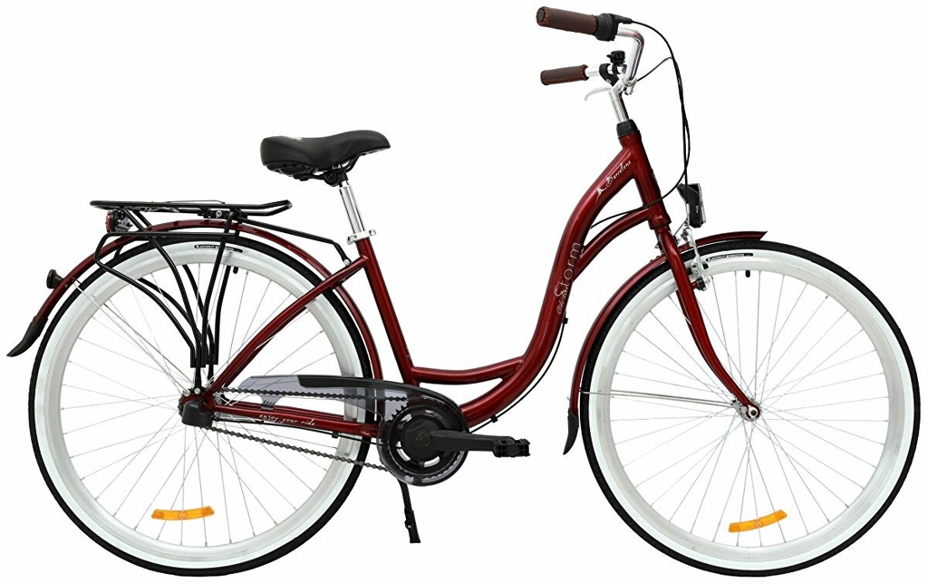 Městské kolo STORM Barcelona 28 3sp. 17 bordó