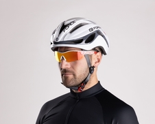 Přilba FORCE REX, bílo-šedá