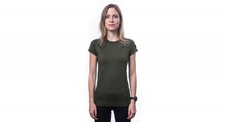 Triko krátké dámské SENSOR MERINO AIR olivové NEW