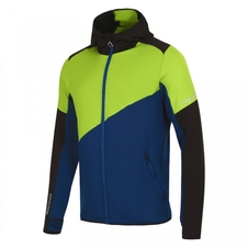 Mikina pánská Progress TERRITORY HOODY černá/limetka/petrol