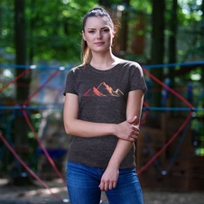 Triko krátké dámské Progress VINKA MOUNTAINS merino šedý melír