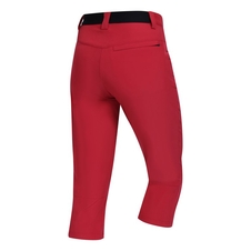 Kalhoty dámské 3/4 ALPINE PRO WEDERA softshellové červené