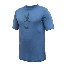 Triko krátké pánské SENSOR MERINO AIR EARTH riviera blue
