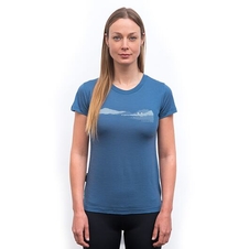 Triko krátké dámské SENSOR MERINO AIR HILLS riviera blue