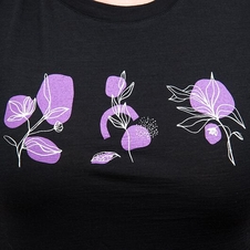 Triko krátké dámské SENSOR MERINO AIR BLOOM černé