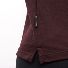 Triko krátké dámské SENSOR MERINO BLEND TYPO port red
