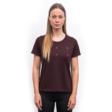 Triko krátké dámské SENSOR MERINO BLEND TYPO port red