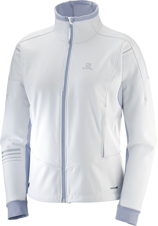 Bunda Salomon Lightning warm sshell W white/lilac gra