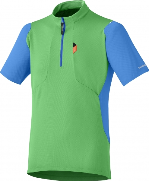 Dres krátký pánský Shimano Touring Jersey zelený
