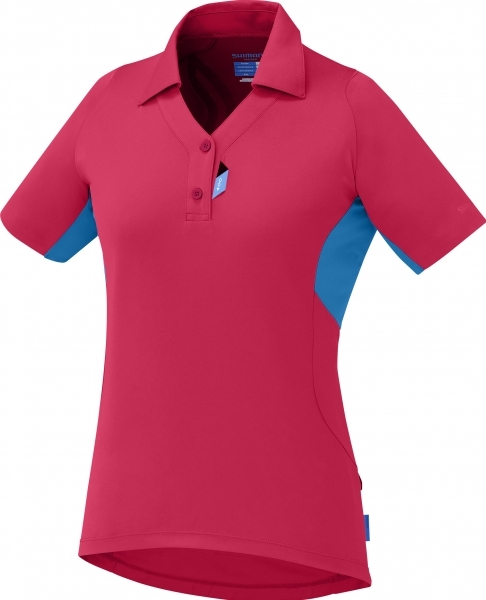 Dres krátký dámský Shimano Polo Shirt růžový