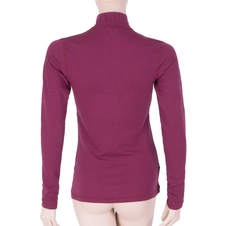 Triko dlouhé dámské SENSOR MERINO WOOL DF zip lilla