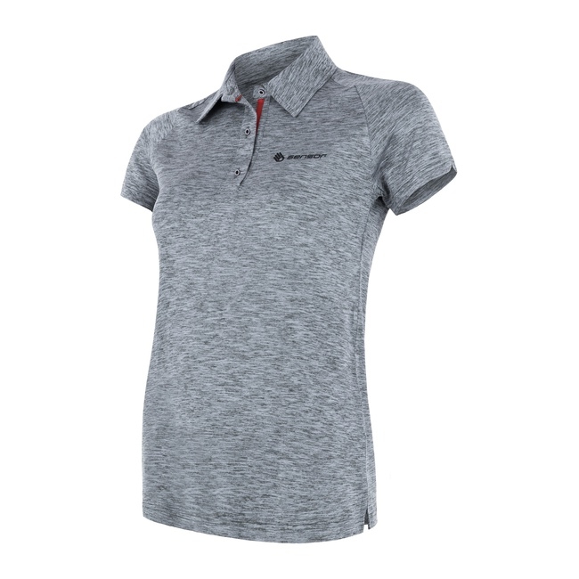 Triko krátké dámské SENSOR MOTION polo šedé