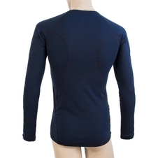 Triko dlouhé pánské SENSOR MERINO DOUBLE FACE tm. modré
