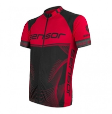 Dres krátký pánský SENSOR TEAM UP černo/červený