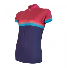 Dres krátký dámský SENSOR SUMMER STRIPE modrá/lilla